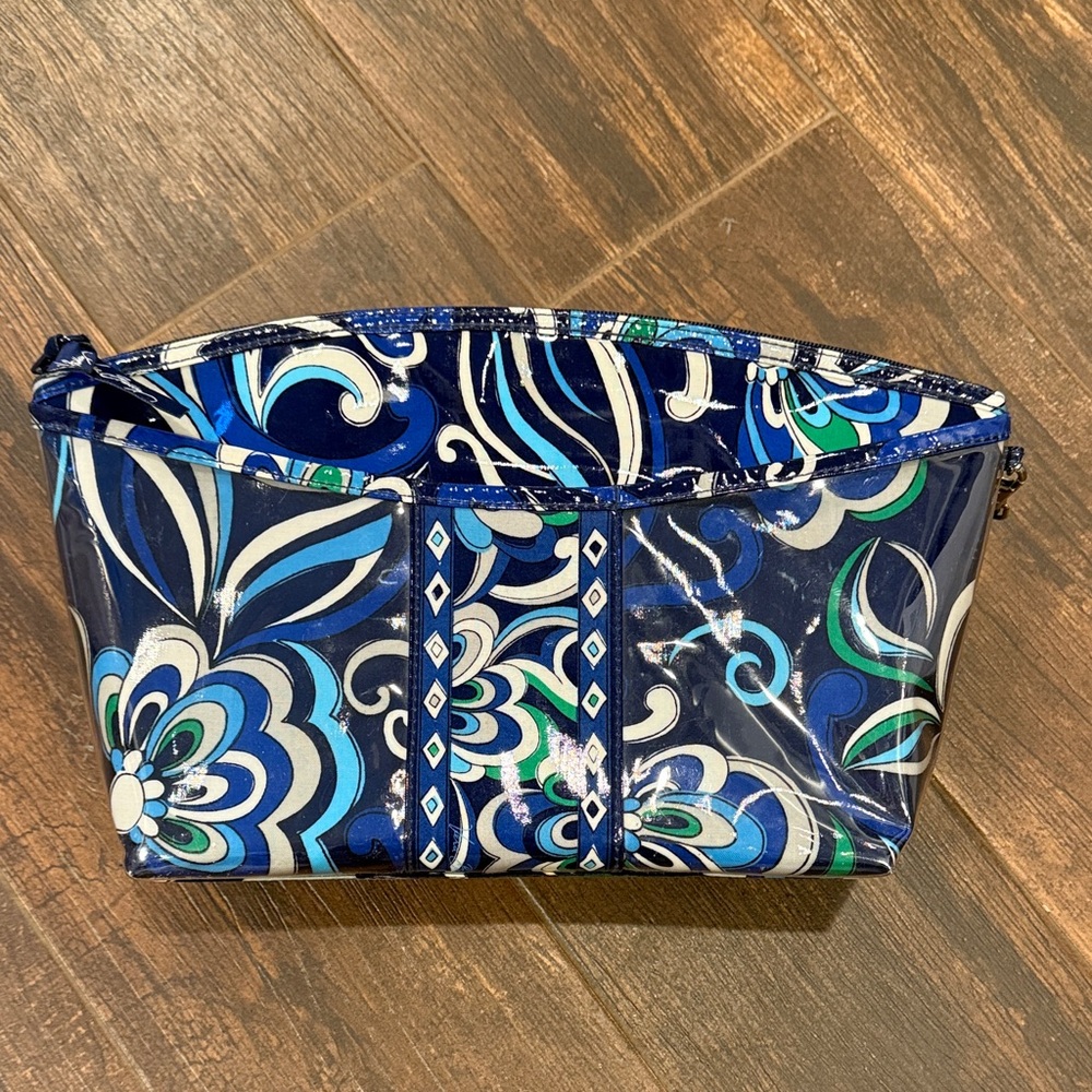 Vera Bradley mediterranean blue cosmetic bag
